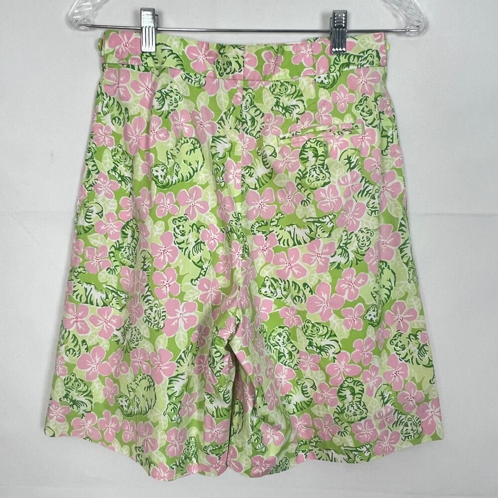 Vintage Lilly Pulitzer Shorts Womens 4 Culotte High-Rise Fairy Floral Whimsical - Picture 5 of 7